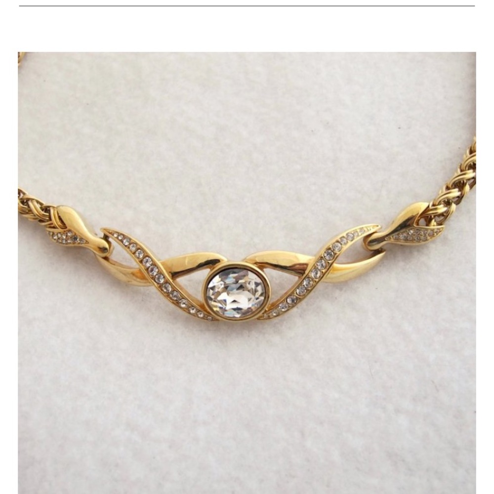 VintageS.A.L Swarovski Rhinestone Choker Necklace